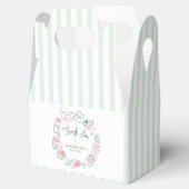 Minimal Perfect Matcha Bridal Shower Thank You Geschenkschachtel (Geöffnet)