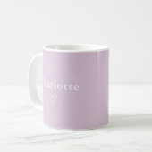 Minimal personalisierte Namens-Tasse Kaffeetasse (Vorderseite Links)