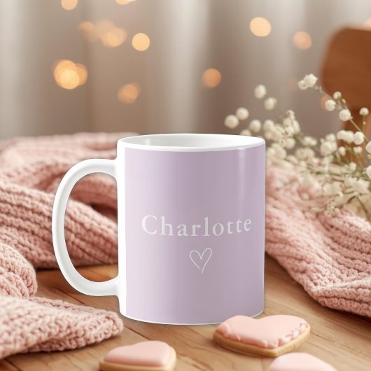 Minimal personalisierte Namens-Tasse Kaffeetasse