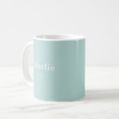 Minimal Personalized Name Mug Kaffeetasse (Vorderseite Links)