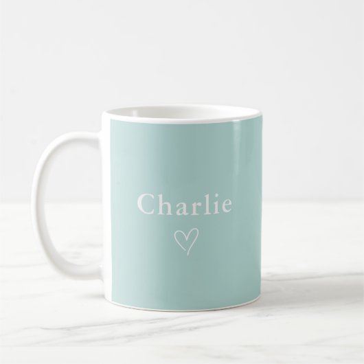 Minimal Personalized Name Mug Kaffeetasse (Links)