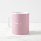 Minimal Personalized Name Mug Kaffeetasse (Vorderseite Links)