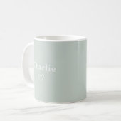 Minimal Personalized Name Mug Kaffeetasse (Vorderseite Links)
