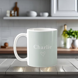 Minimal Personalized Name Mug Kaffeetasse