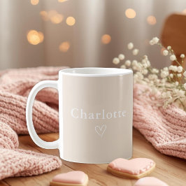 Minimal Personalized Name Mug Kaffeetasse