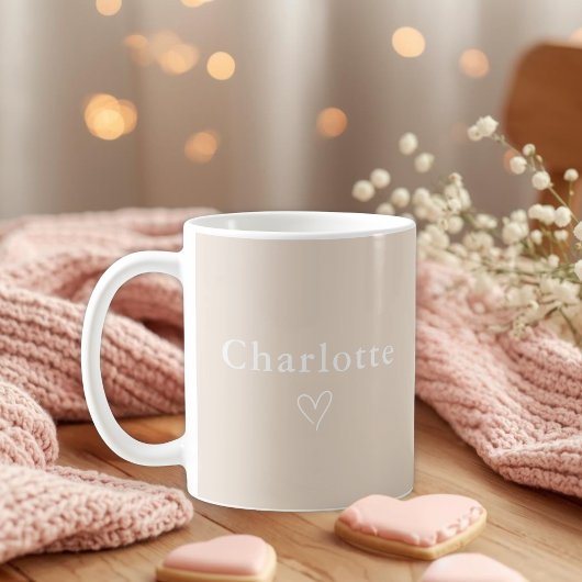Minimal Personalized Name Mug Kaffeetasse