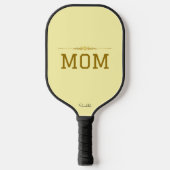 Minimal Personalized Pickleball Mom Custom Name  Schläger (Vorderseite)