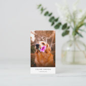 Minimal Pet Groomer Hund Erwachsenwerden Tierarzt Visitenkarte (Stehend Vorderseite)