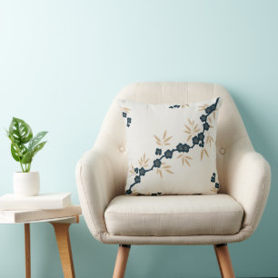 Minimal Pflaumenblossom Bamboo Kissen