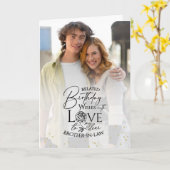 Minimal Photo Birthday Keepsake Brother-in-law Karte (Gelbe Blume)