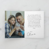 Minimal Photo Birthday Keepsake Brother Karte (Innenseite)