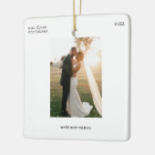 Minimal Photo Ornament Merry & Married Photo (Links)
