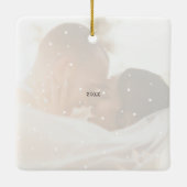 Minimal Photo Ornament Merry & Married Photo (Rückseite)