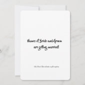 Minimal Photo Save the Date Custom Modern (Rückseite)