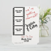 Minimal Photo Save the Date Custom Modern (Stehend Vorderseite)