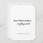 Minimal Photo Save the Date Custom Modern (Rückseite)