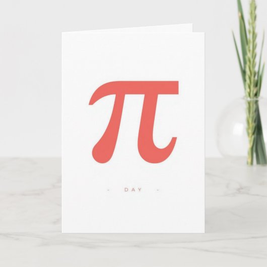 Minimal Pi Day Symbol Design – Modern Math Graphic Karte (Vorderseite)