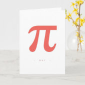 Minimal Pi Day Symbol Design – Modern Math Graphic Karte (Gelbe Blume)