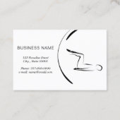 Minimal Pilates Instructor Pilates Posen Pilates Visitenkarte (Rückseite)