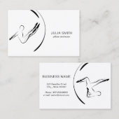 Minimal Pilates Instructor Pilates Posen zwei Seit Visitenkarte (Vorne/Hinten)