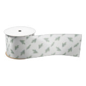 Minimal Pine Corporate Christmas Pattern Satinband (Spule)