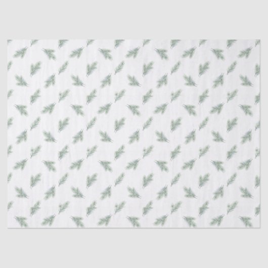 Minimal Pine Corporate Christmas Pattern Seidenpapier (Vorderseite)