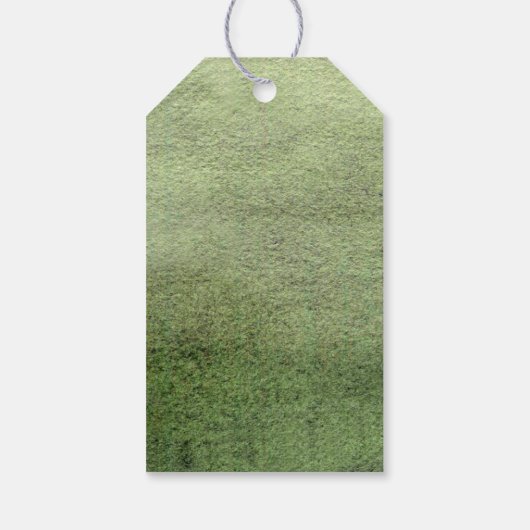 Minimal Pine Tree Christmas Card Geschenkanhänger (Rückseite)