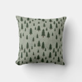 Minimal Pine Tree Pattern Throw Pillow Kissen (Vorderseite)