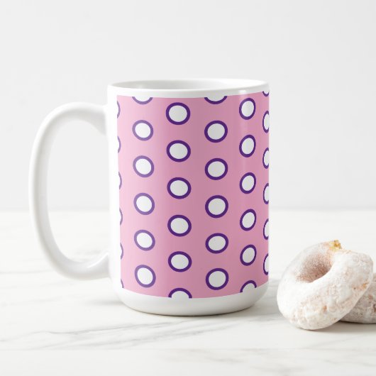 Minimal Polka Dot coffee mug Kaffeetasse (Mit Donut)