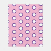 Minimal Polka Dot Fleece Blanket (Vorderseite)