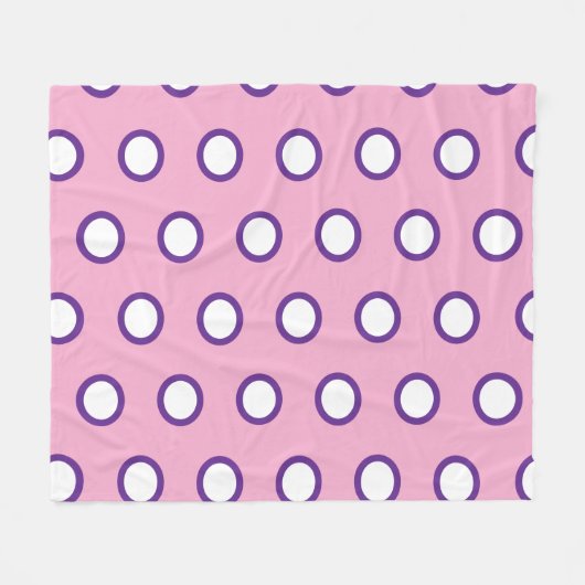 Minimal Polka Dot Fleece Blanket (Vorderseite (Horizontal))