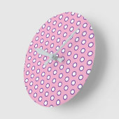 Minimal Polka Dot round clock Runde Wanduhr (Winkel)