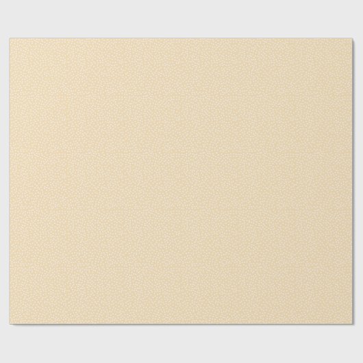 Minimal Polka Dot Wrapping Paper Gelb und Weiß Geschenkpapier (Flach)