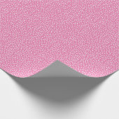 Minimal Polka Dot Wrapping Paper Pink Geschenkpapier (Ecke)