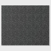 Minimal Polka Dot Wrapping Paper Schwarzweiß Geschenkpapier (Flach)