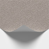 Minimal Polka Dot Wrapping Papier Taupe und Weiß Geschenkpapier (Ecke)