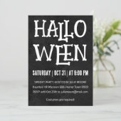 Minimal Polka Dots Halloween-Party Einladung (Stehend Vorderseite)