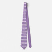 Minimal Polka Dots Muster Heather Shade Krawatte (Vorderseite)