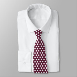 Minimal Polka Dots Muster Pflaumenschaden Krawatte