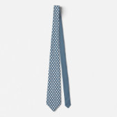 Minimal Polka Dots Muster Stone Blau Krawatte (Vorderseite)