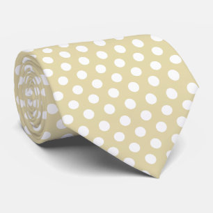 Minimal Polka Dots Muster Tan Shade Krawatte