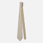 Minimal Polka Dots Pattern Khaki Shade Krawatte (Vorderseite)