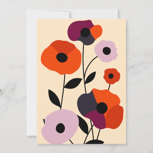 Minimal Poppy Bloom Ankündigung (Vorderseite)