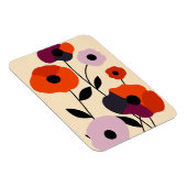 Minimal Poppy Bloom Magnet (Rechte Seite)