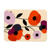 Minimal Poppy Bloom Magnet (Horizontal)