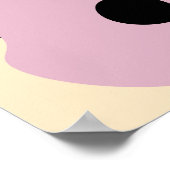 Minimal Poppy Bloom Poster (Ecke)