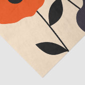 Minimal Poppy Bloom Seidenpapier (Ausschnitt)