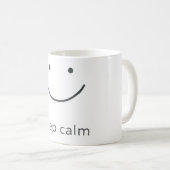 Minimal Positive Mood Design Kaffeetasse (VorderseiteRechts)