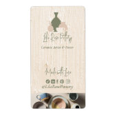 Minimal Pottery Ceramic Logo Business Box Wrap (Vorne)
