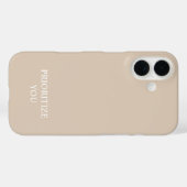 Minimal Priorisieren Sie Zitat Beige Case-Mate iPhone Hülle (Rückseite (Horizontal))